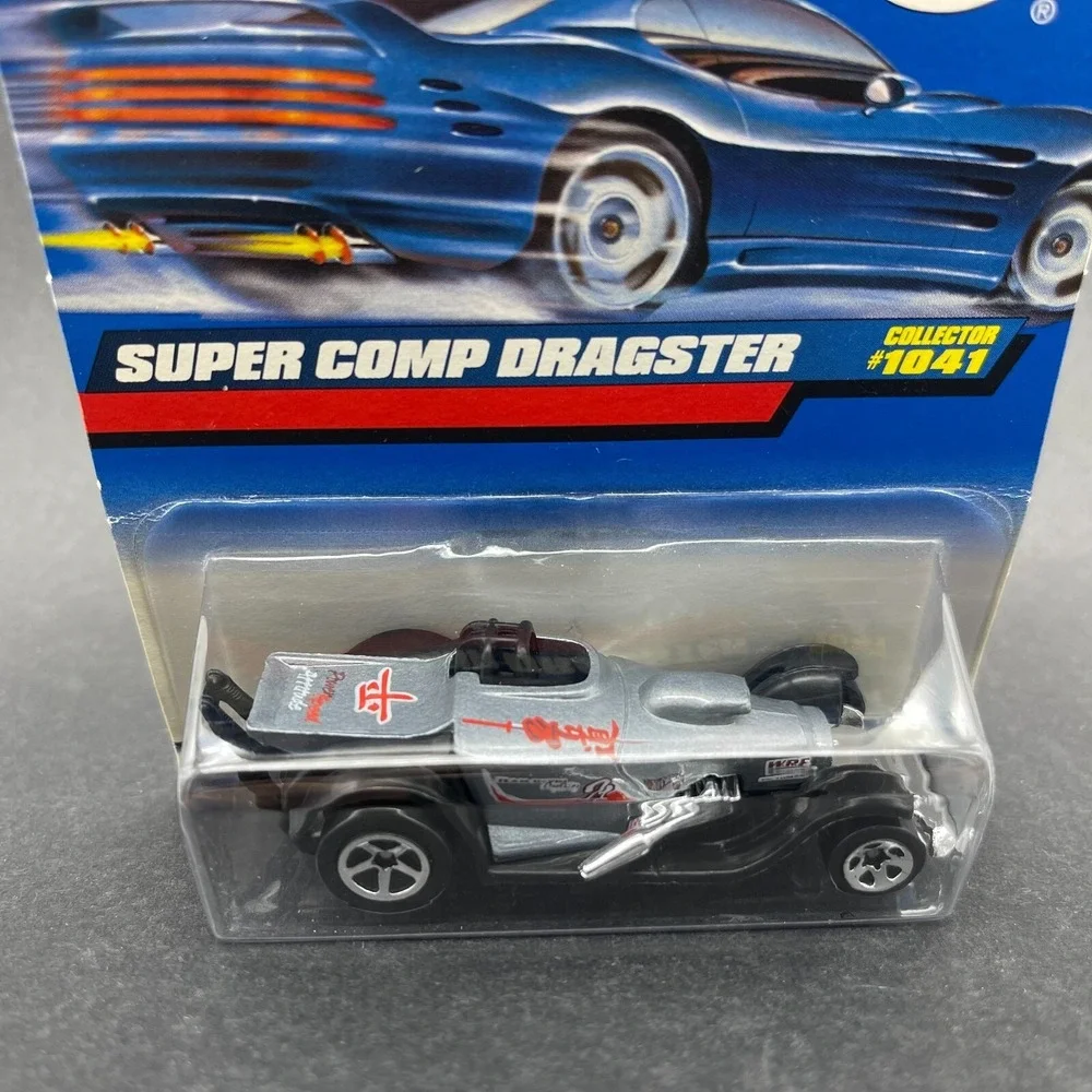 Hot‎ Wheels 1998 Super Comp Dragster Drag Silver Car Diecast 1/64 Scale #1041